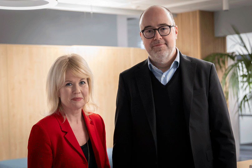 Bild på Anna Pettersson Westerberg och Fredrik Rosengren.