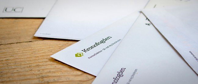 Färre krav skickas till Kronofogden